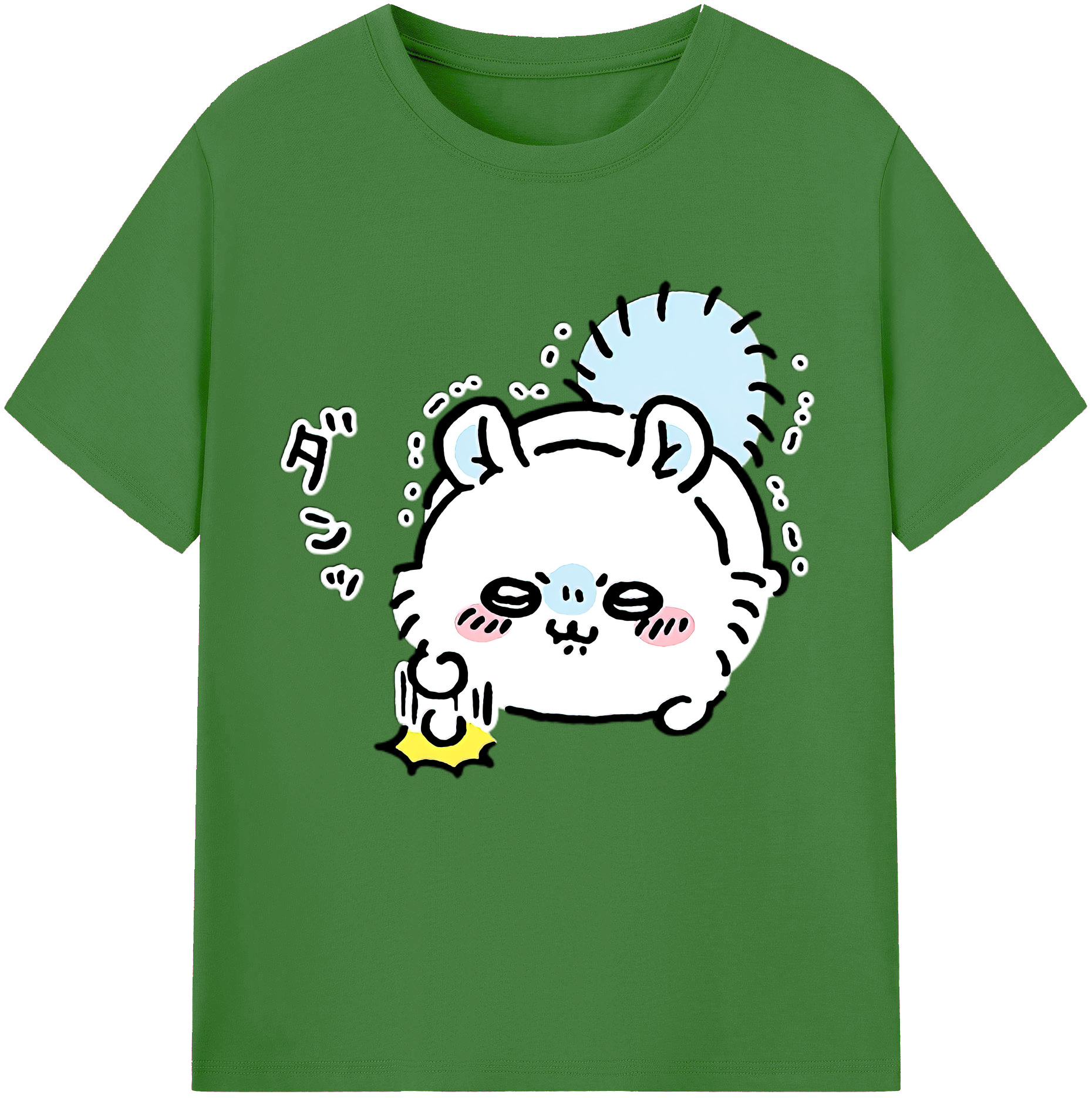（画像用） ちいかわ モモンガ Chii-kawa Momonga レディースカジュアルプリントTシャツ（綿100％）